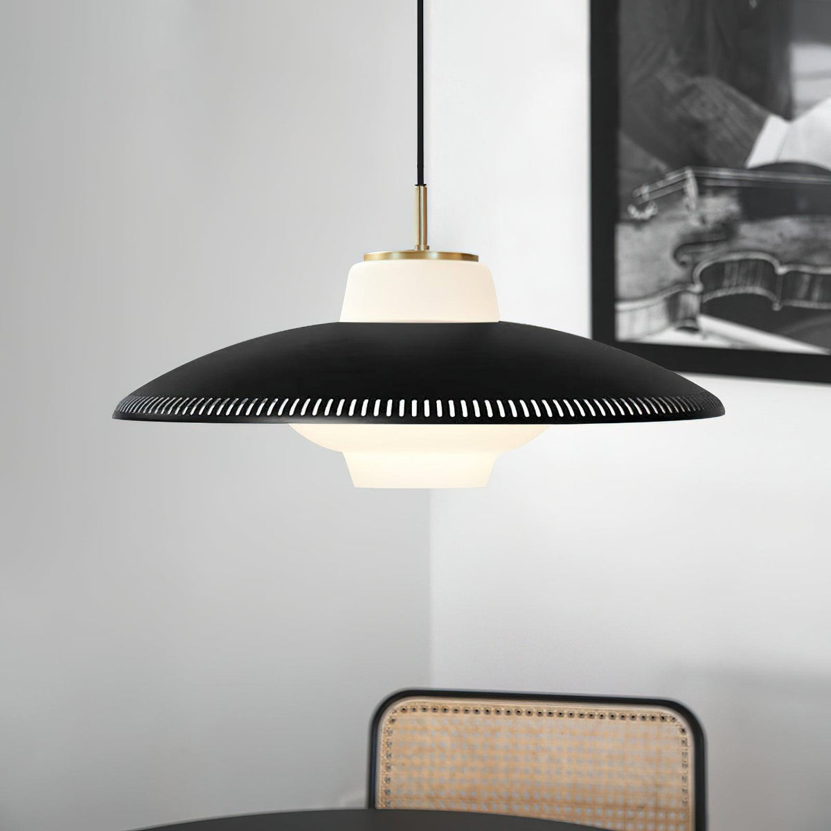 Candeeiro pendente Alien Frisbee - Design moderno e atmosférico
