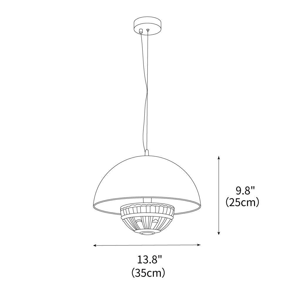 Lámpara colgante moderna y minimalista - Diseño de platillo volante