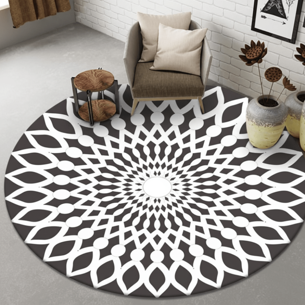 Tapis de jeu pour bébés et enfants avec motif mandala soleil, pour jouer en toute sécurité