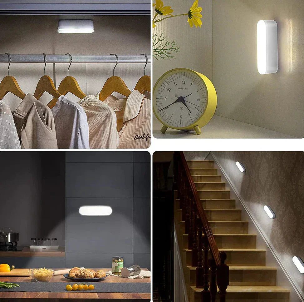 Lampada da parete LED senza fili con sensore di movimento – ricaricabile tramite USB