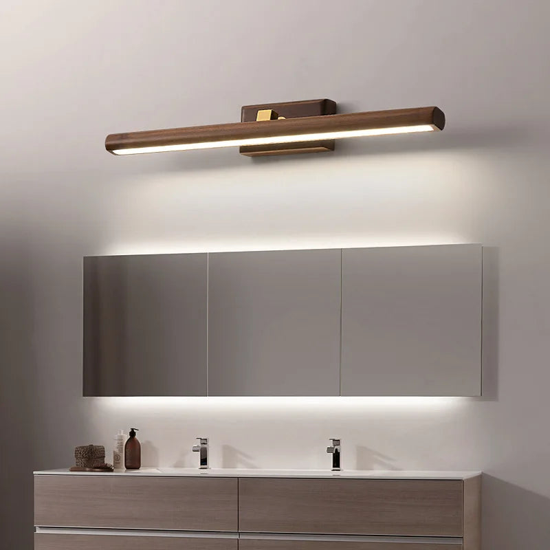 Lámpara de pared MysticWood – Nogal negro con iluminación LED