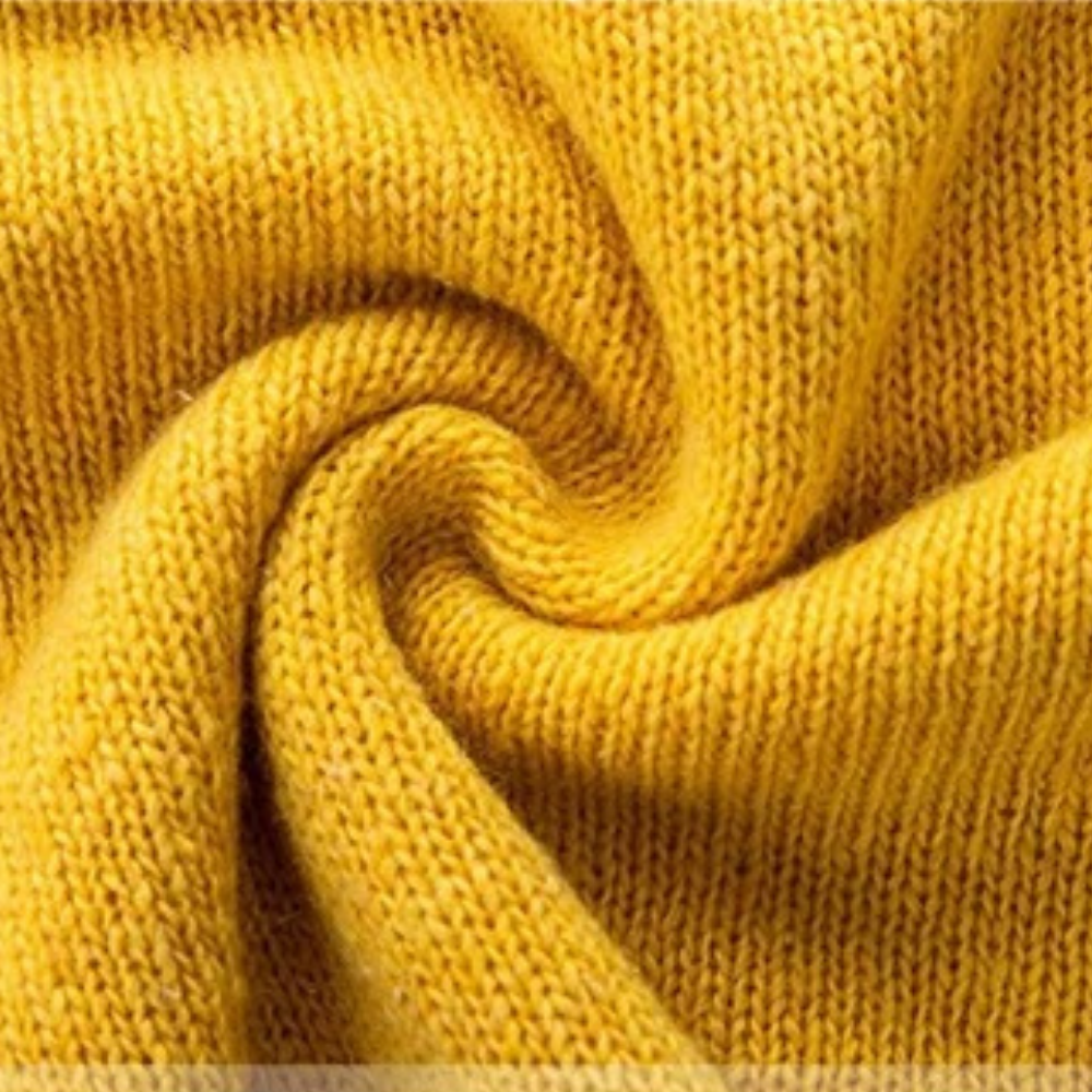 Oversized gebreide damestrui met V-hals