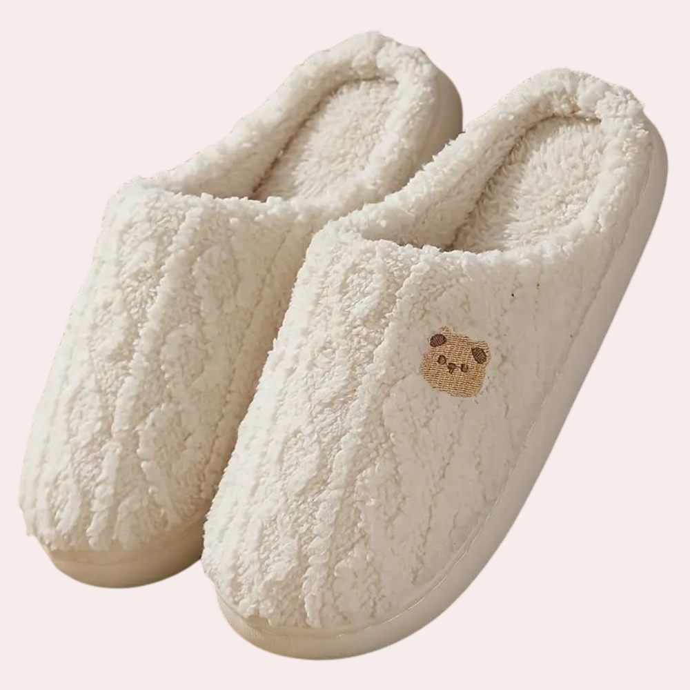 Warme winterslippers voor dames met zachte zool