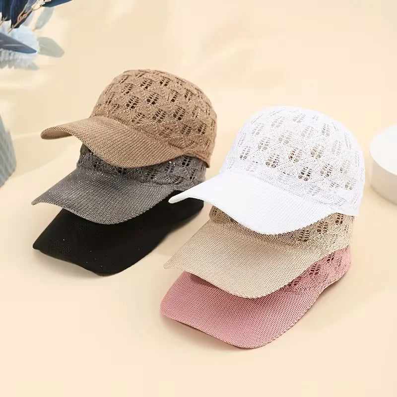Cap with mesh design