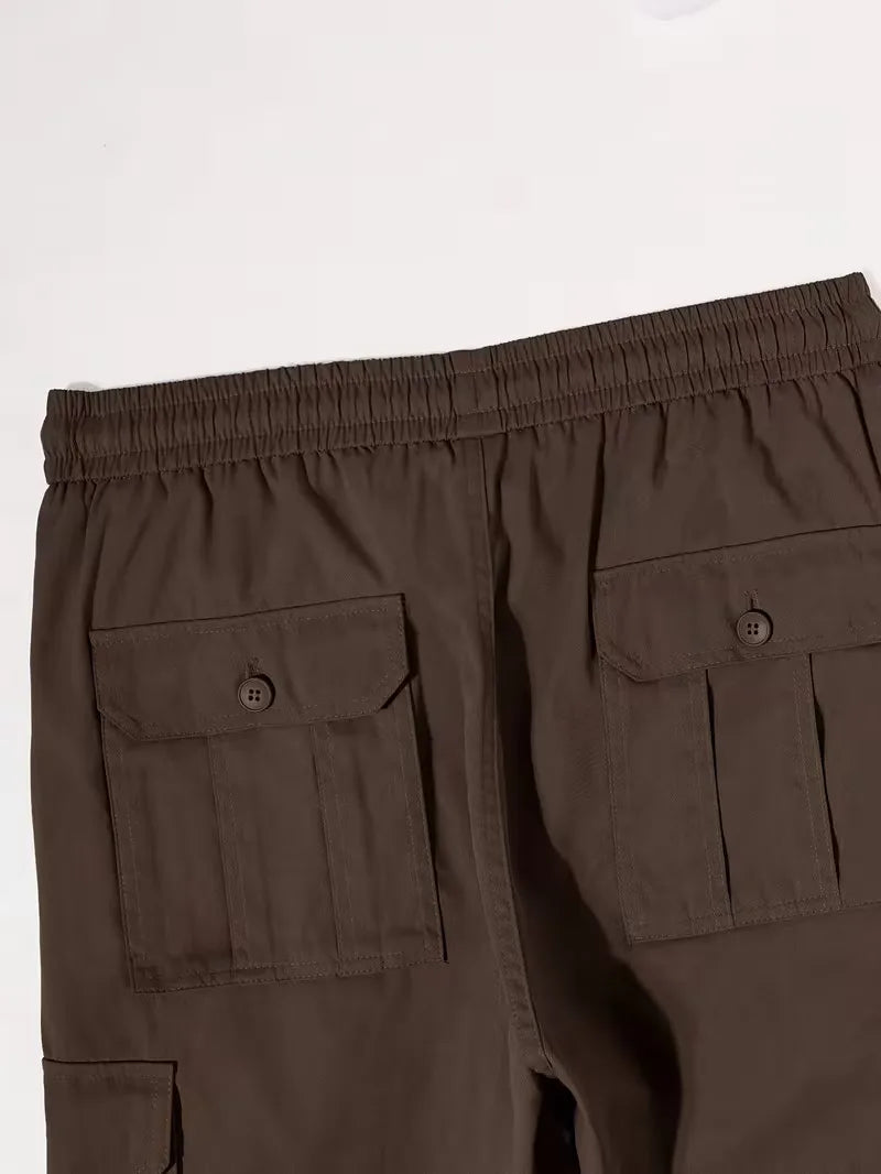 Cargo trousers with flap pockets