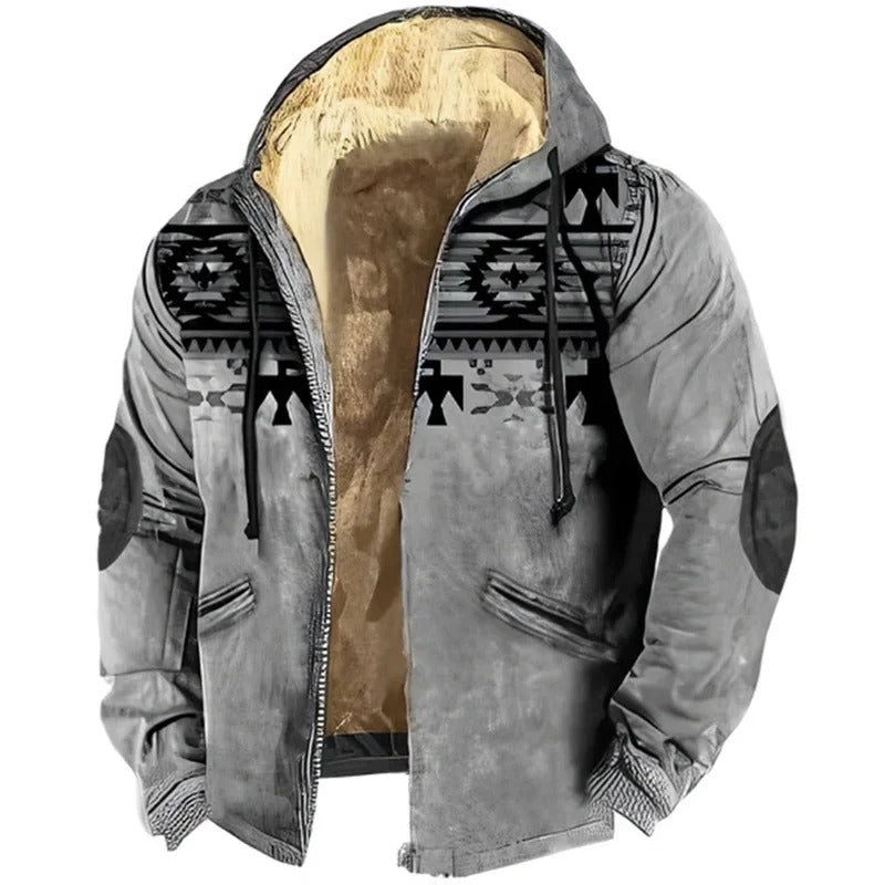Casual winter jacket with hood - Marcelino
