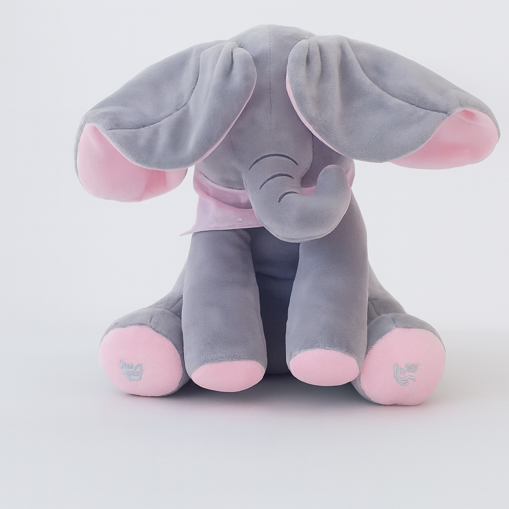 Peek-a-boo Plush Elephant