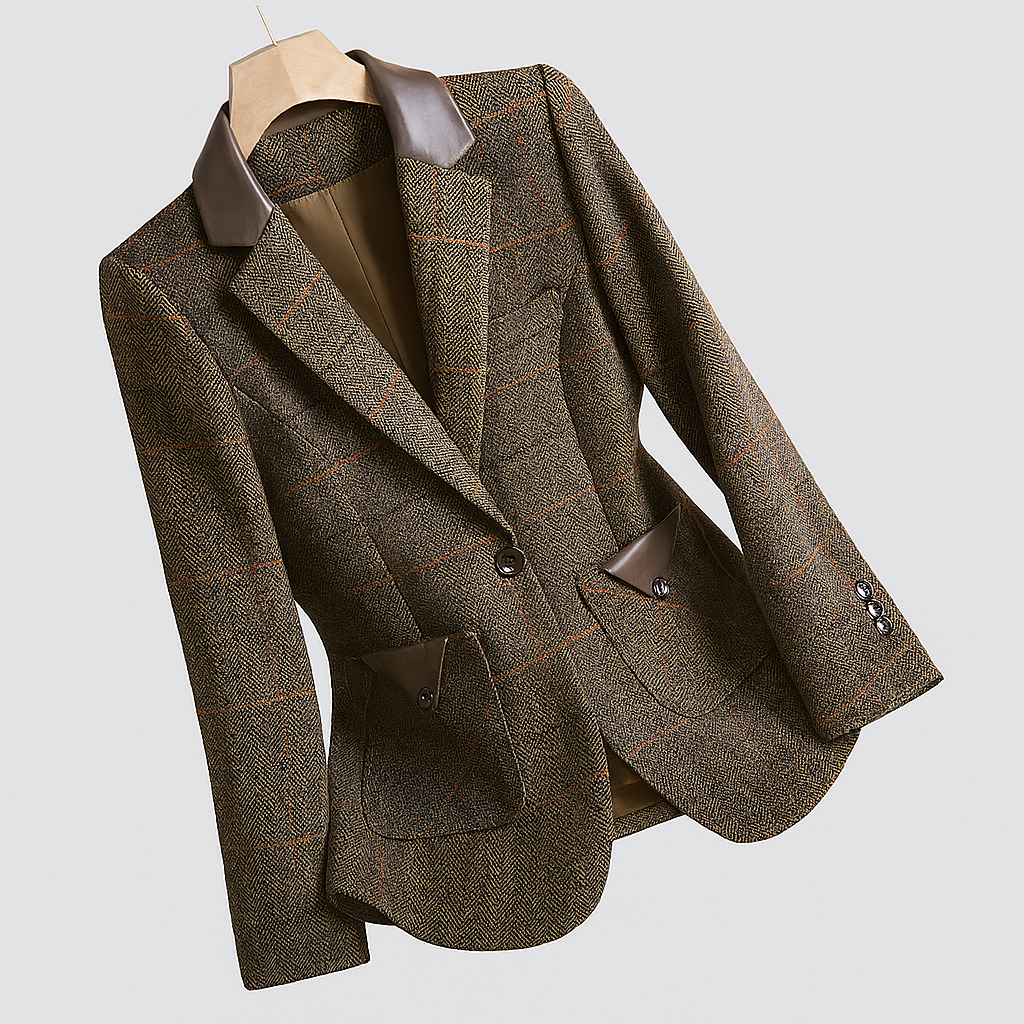 Korean-inspired blazer with a single button
