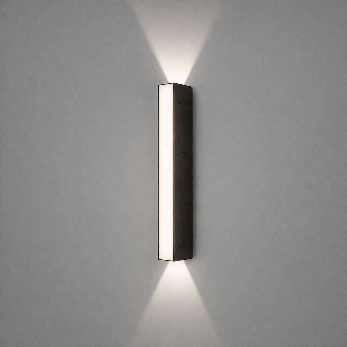 Rectangular outdoor wall lamp, waterproof lighting