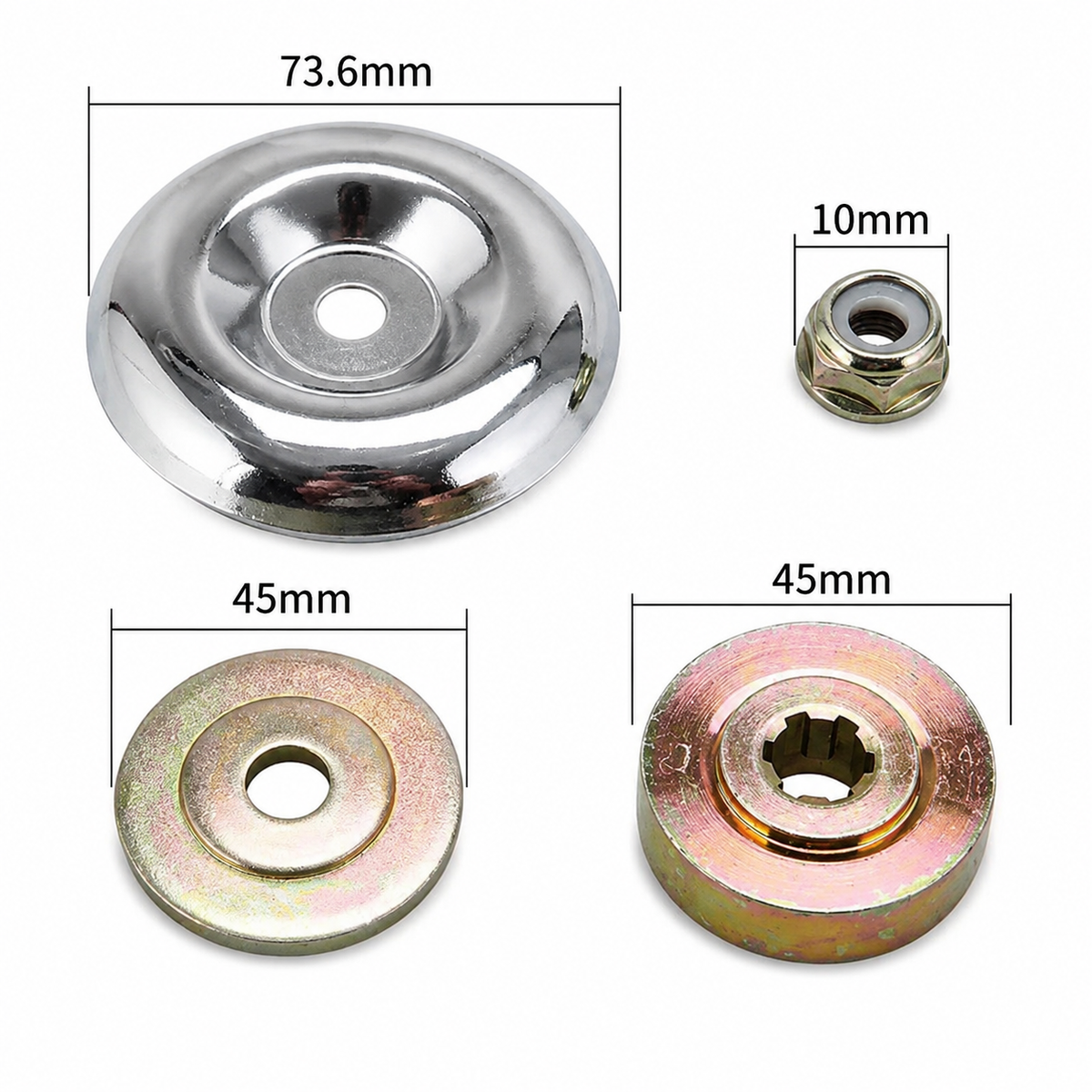 Cabezal para cortacésped - Cepillo de alambre de acero - Universal, 6/8 pulgadas