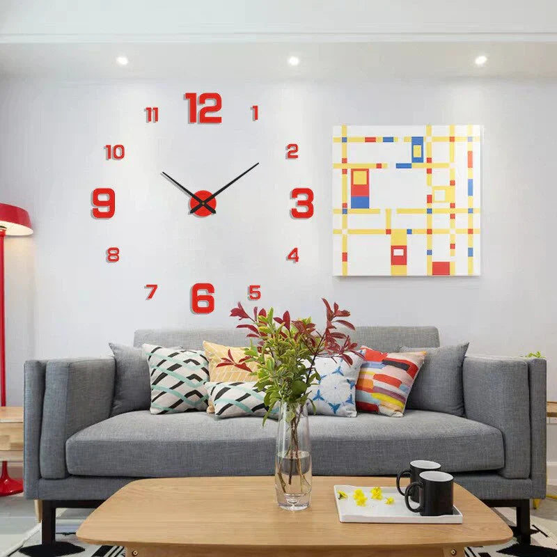 Reloj de pared para montar - Diseño minimalista de acrílico - Único y elegante