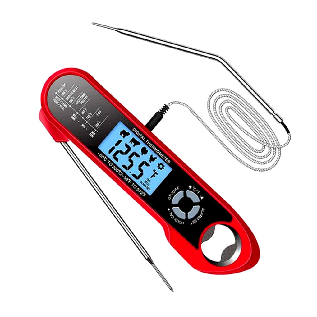 Digital Kitchen Thermometer – Readable with Warning and Hold Function