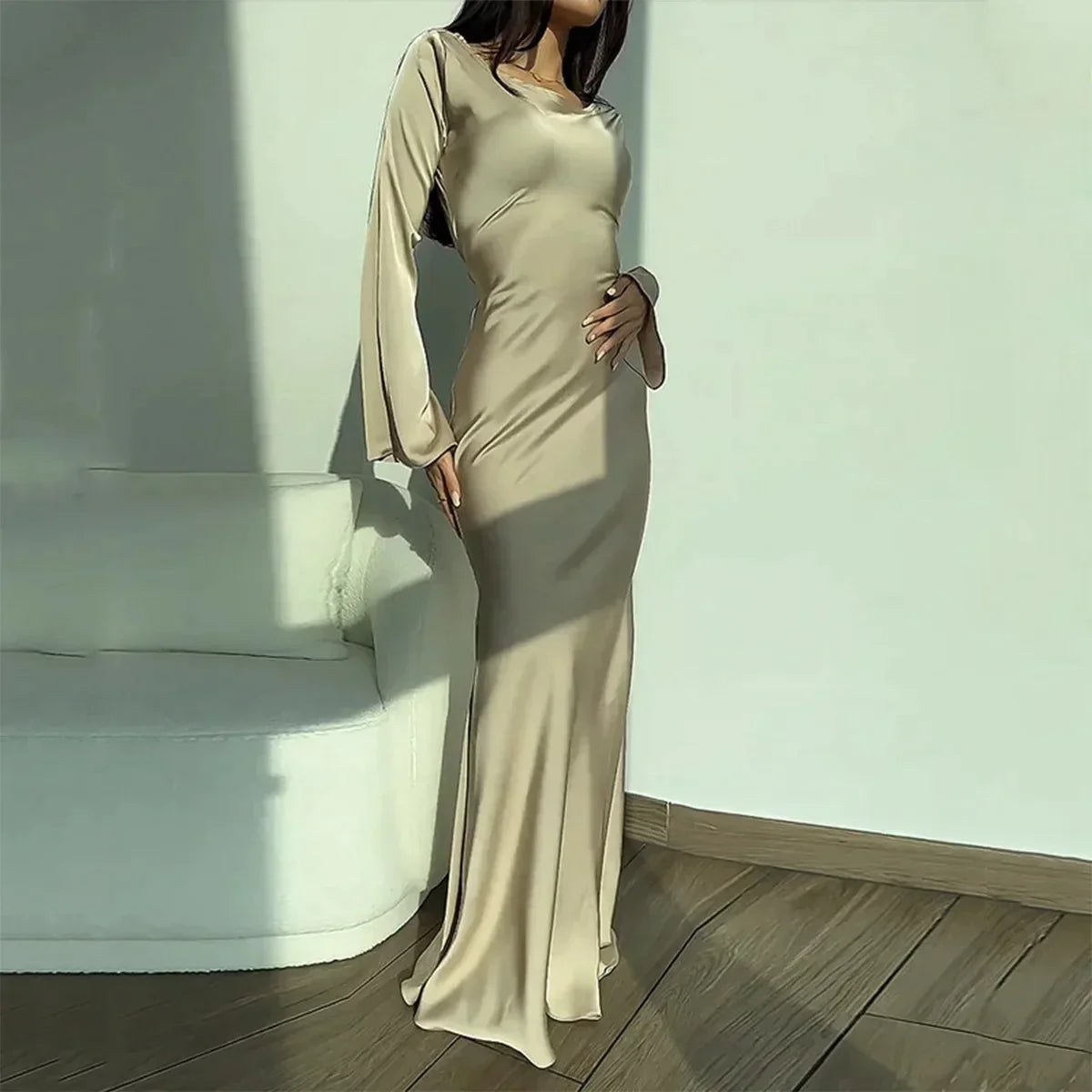 Dress with Long Sleeves - Agnes