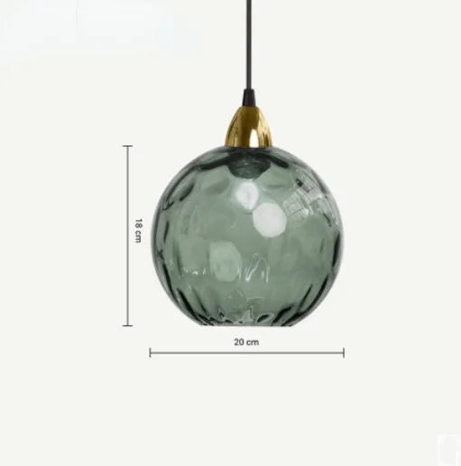 Lampă suspendată din sticlă HelderBol – Eleganță ambientală