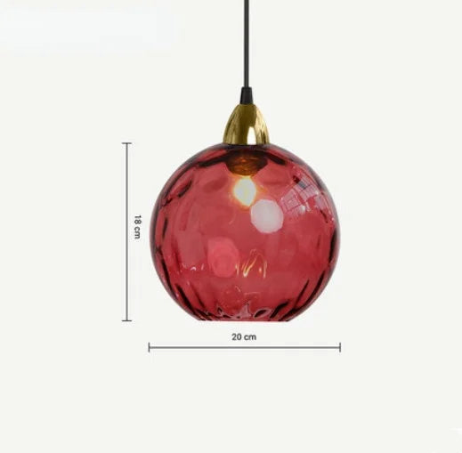 Lampă suspendată din sticlă HelderBol – Eleganță ambientală