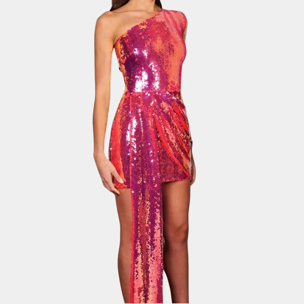Luxe Mini Dress with Sequins