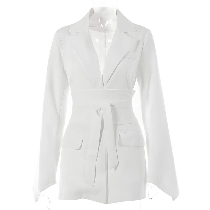 Elegant Blazer with Belt for Women