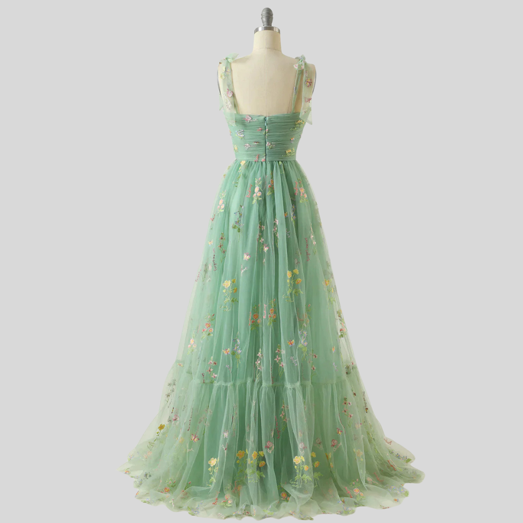 Elegant Embroidered Tulle Ball Gown