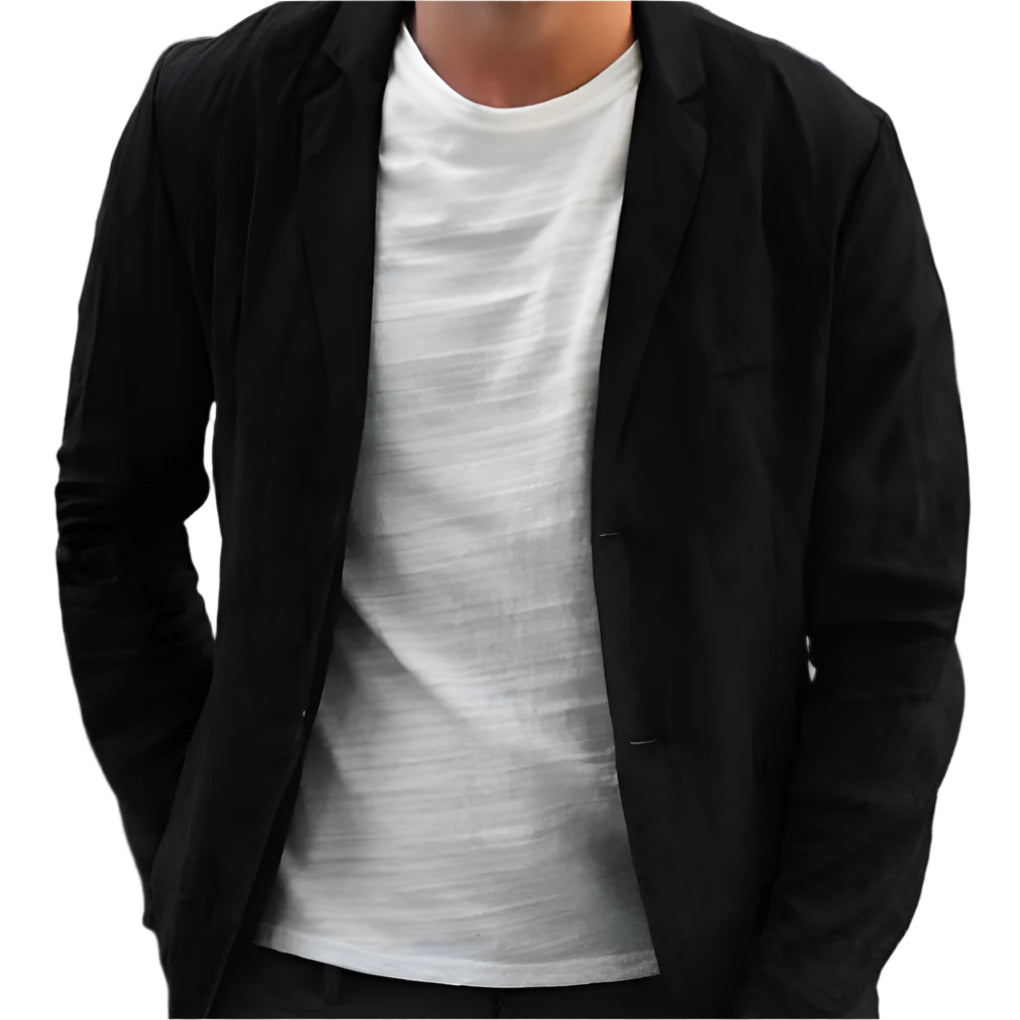 Elegant casual linen blazer for men, suitable for any occasion