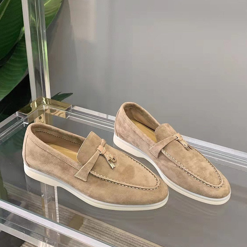 Elin | Suede ladies loafers