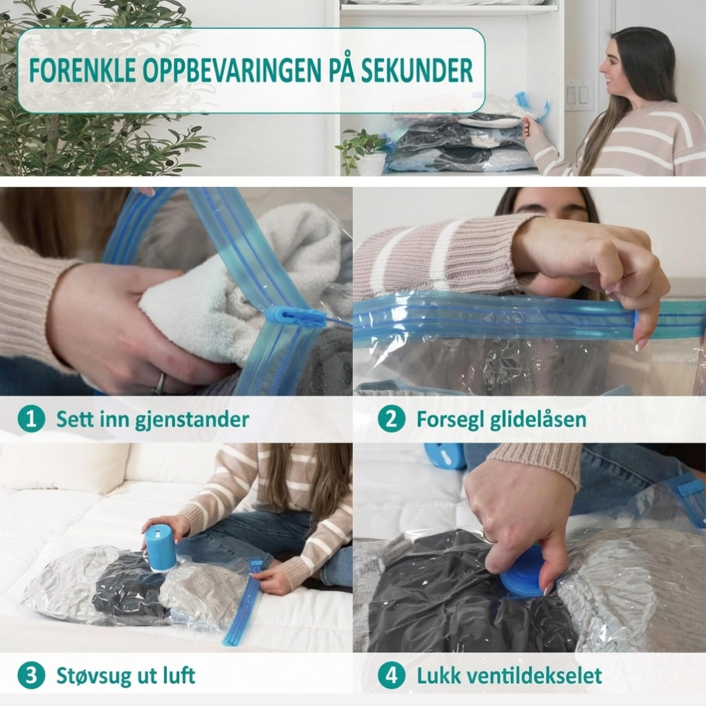 Sacs de rangement sous vide