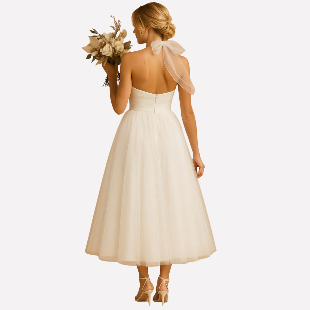 Sleeveless with Halter Neck & A-Line