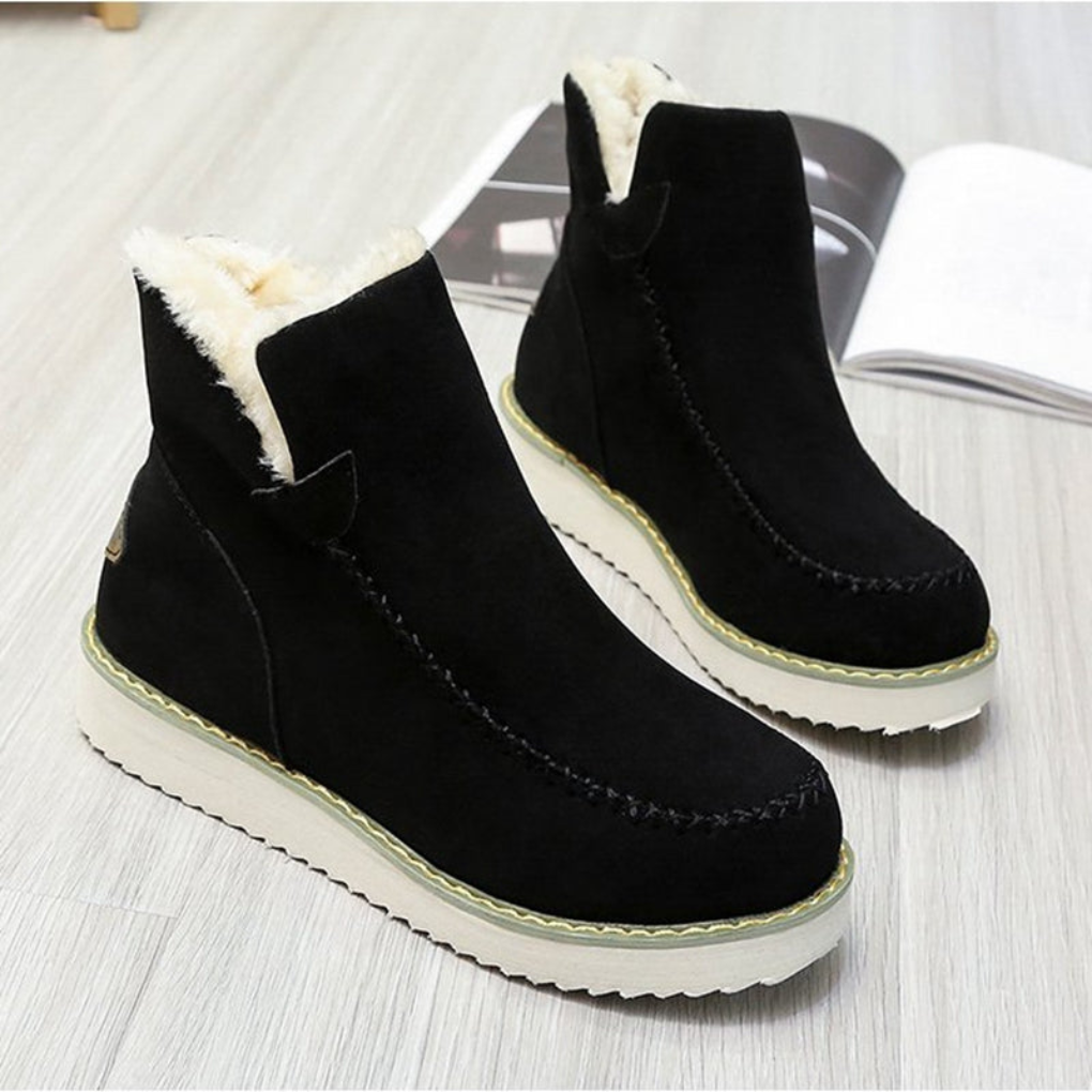 Faux-Fur Lined Winter Shoes