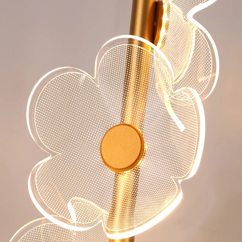 Elegant LED Pendant Light with Flower Design
