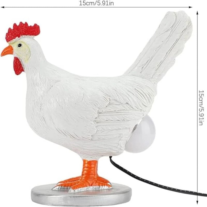 Lampe de table en forme de poule pour un éclairage d’ambiance ludique et chaleureux à la maison