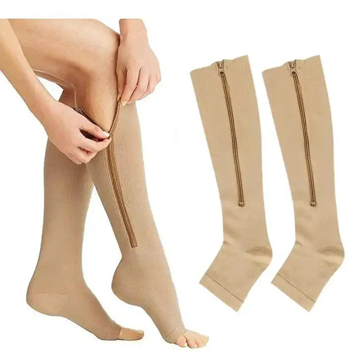 Calze a compressione con cerniera - Sostegno e comfort