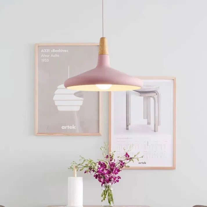 Conical Metal Pendant Lamp Macaron - Minimalistic and Stylish