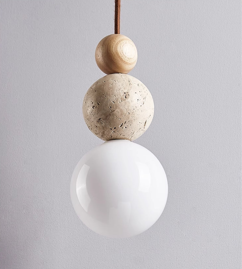 Travertine Pendant Lamp – Minimalistic & Stylish Design