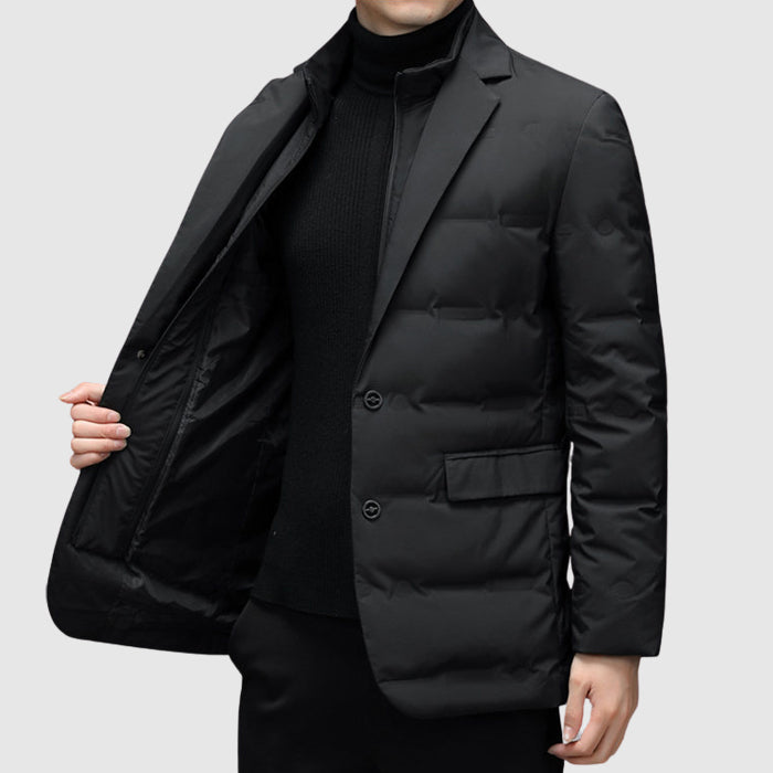 Men's Padded Winter Jacket with Down Filling – Elegant and Warm