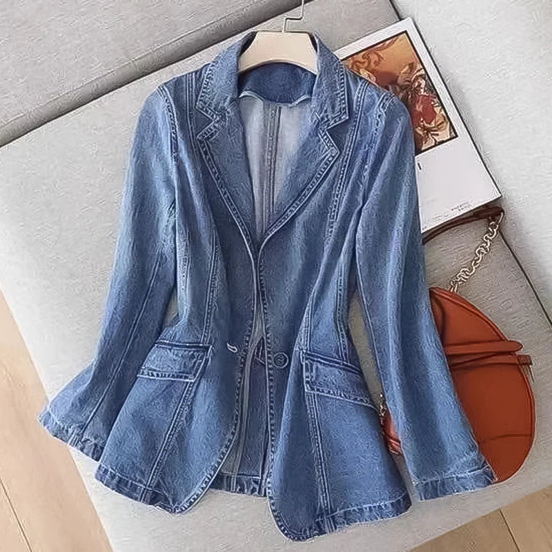 Ladies Denim Blazer - Vaness
