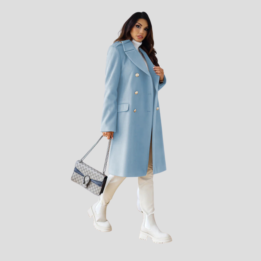 Ladies Double-Breasted Coat