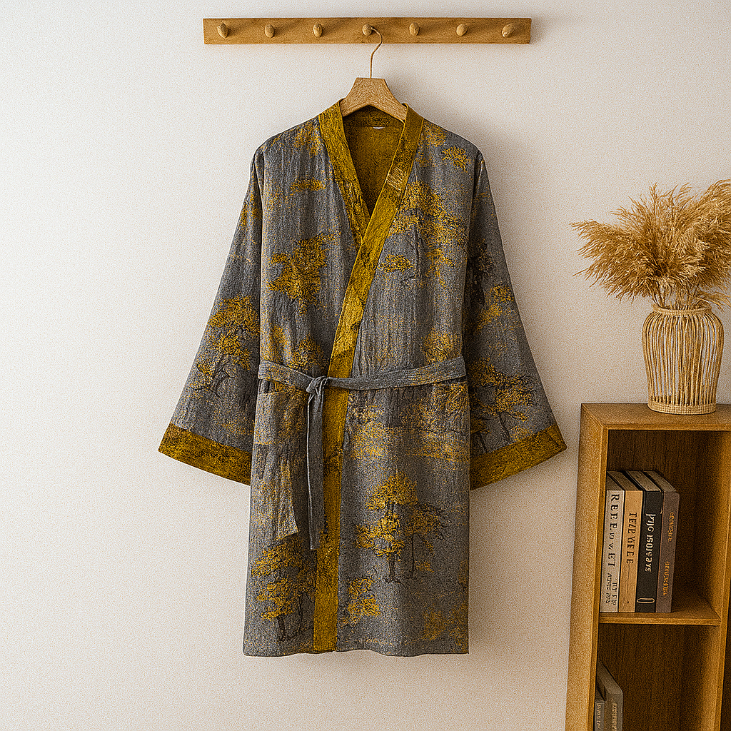 Lightweight Cotton Kimono Robe for Men