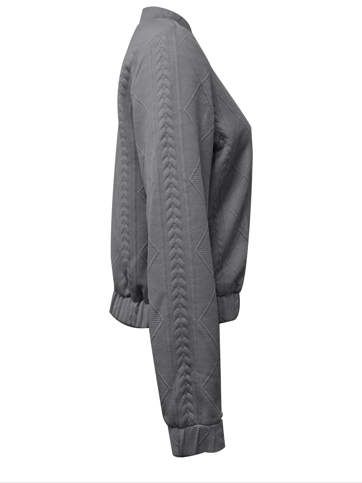 Lotte | Casual bomber jacket with plain texture