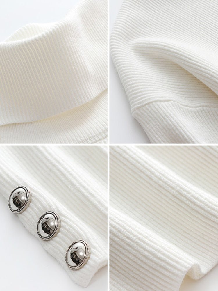 Lulu | Elegant trendy jumper with high collar