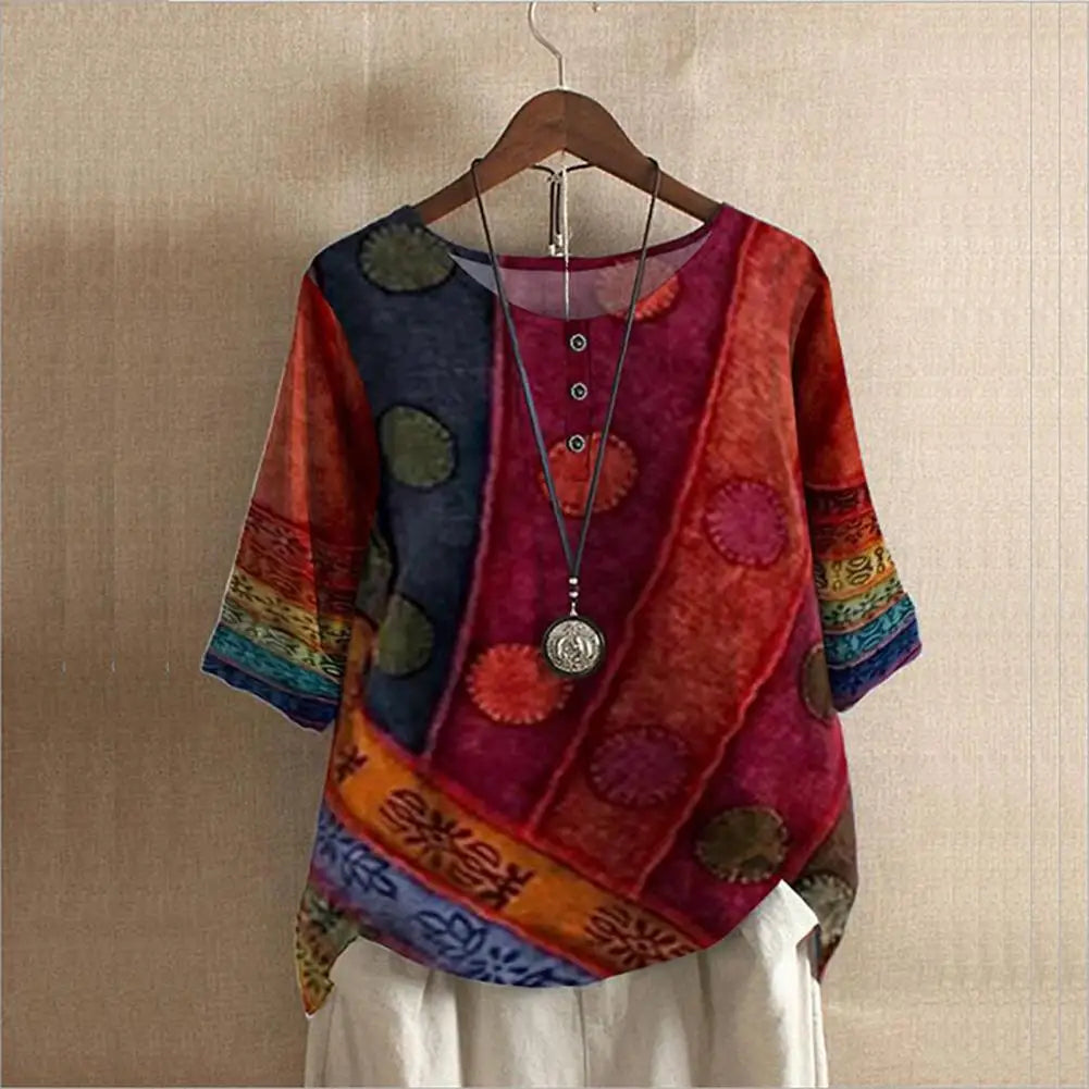 Round Neck Top - Ingrid