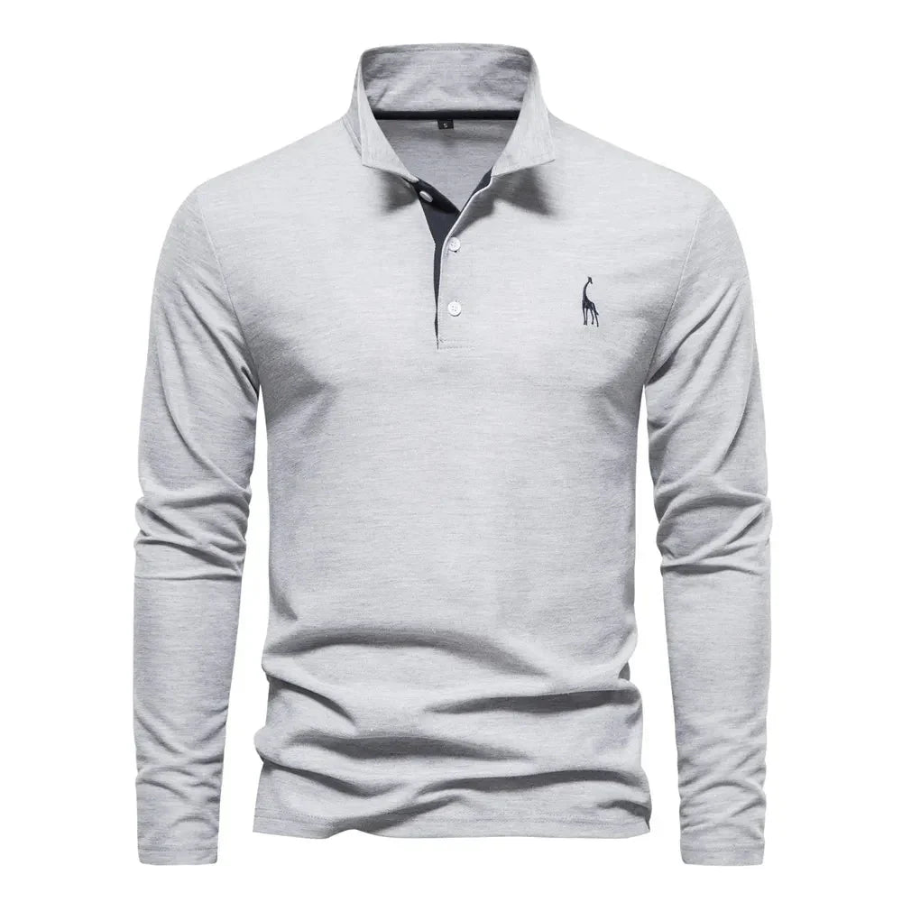 Men's Long Sleeve Polo - Bastian