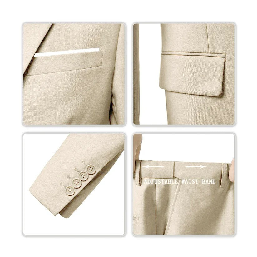 Fato de homem elegante de 3 peças Brecken – Elegância intemporal