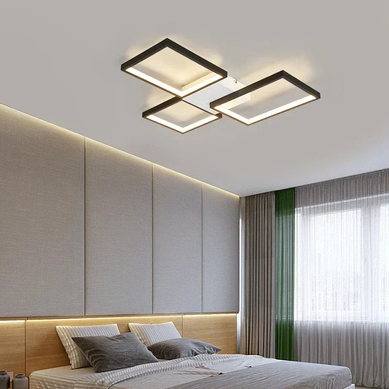 Suspension LED en aluminium avec motif marbre