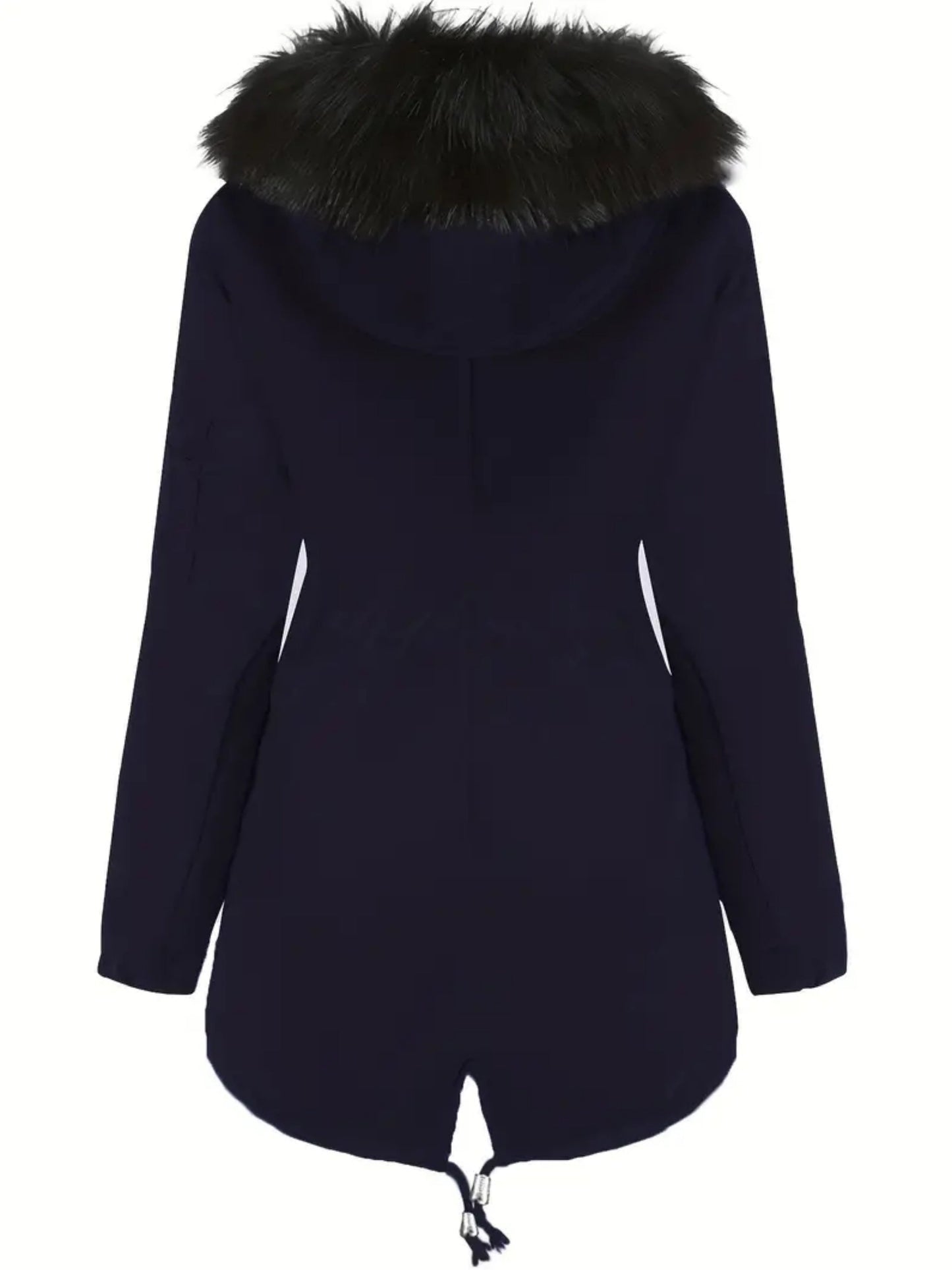 Nina | Zip-up fuzzy hoodie parka jacket