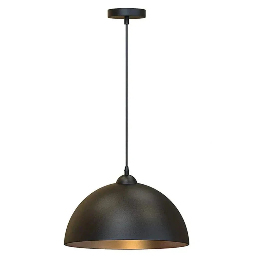 DomeGlow - Lámpara colgante con pantalla en forma de cúpula