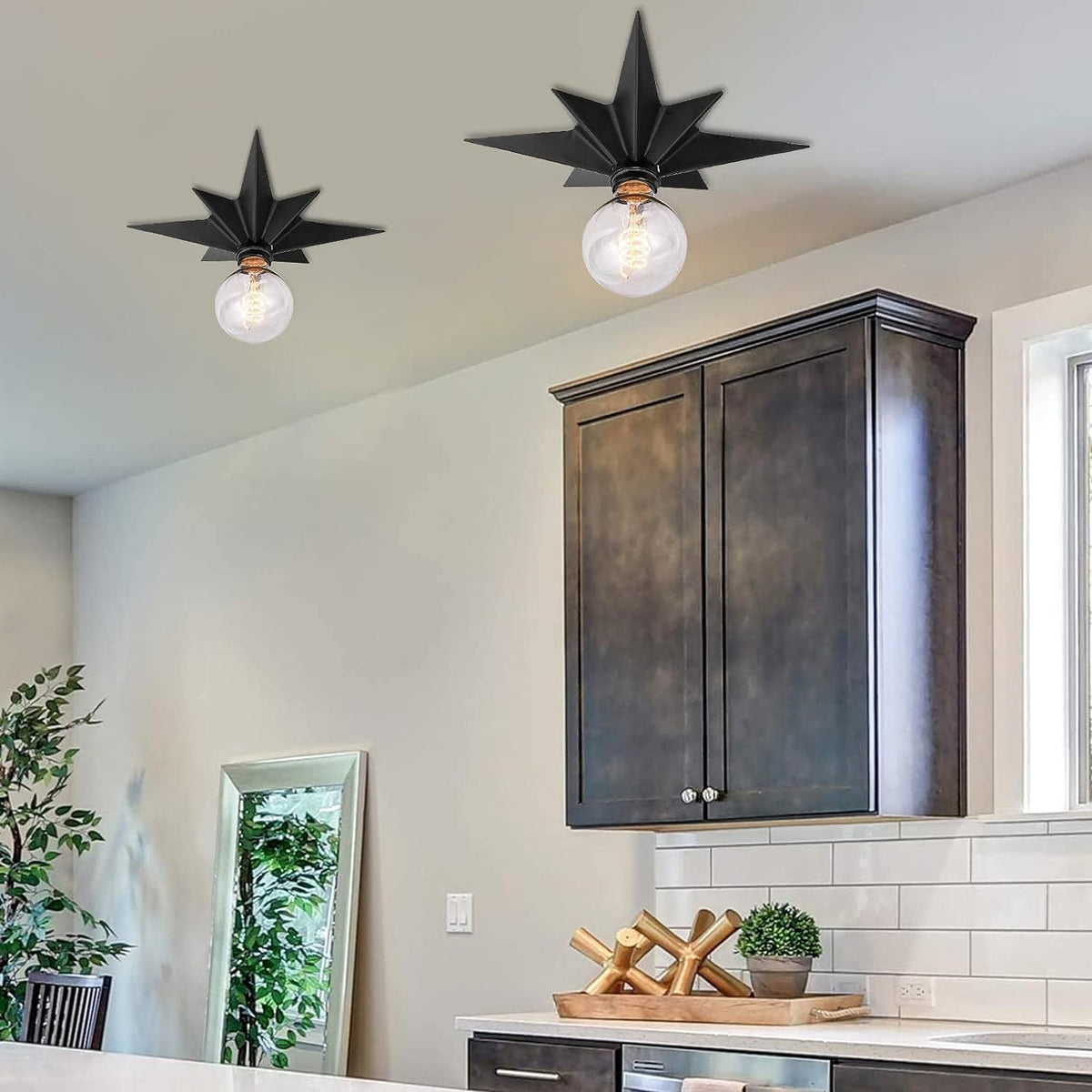 Modern Star-Shaped Ceiling Lamp - Elegant and Minimalist