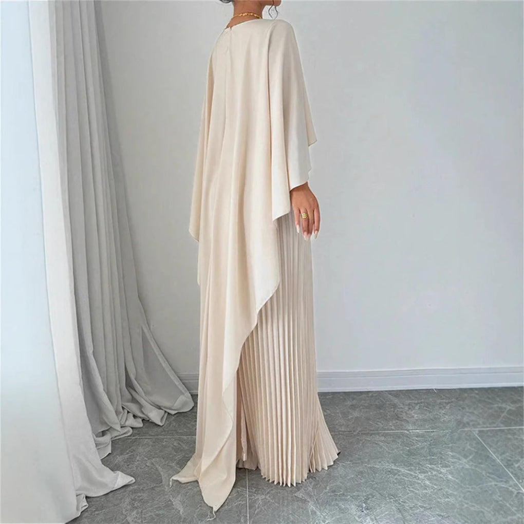 Maxi dress with high neck for women