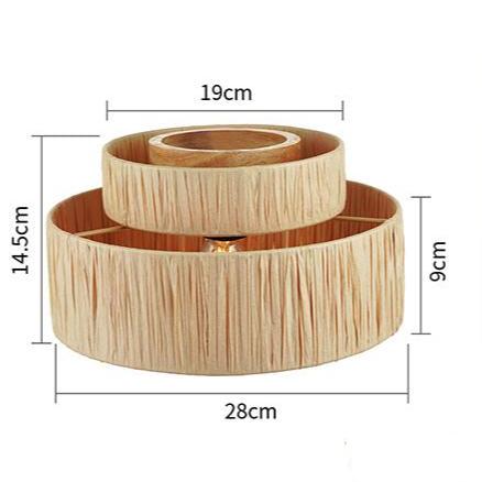 Modern Rattan Bohemian Ceiling Lamp