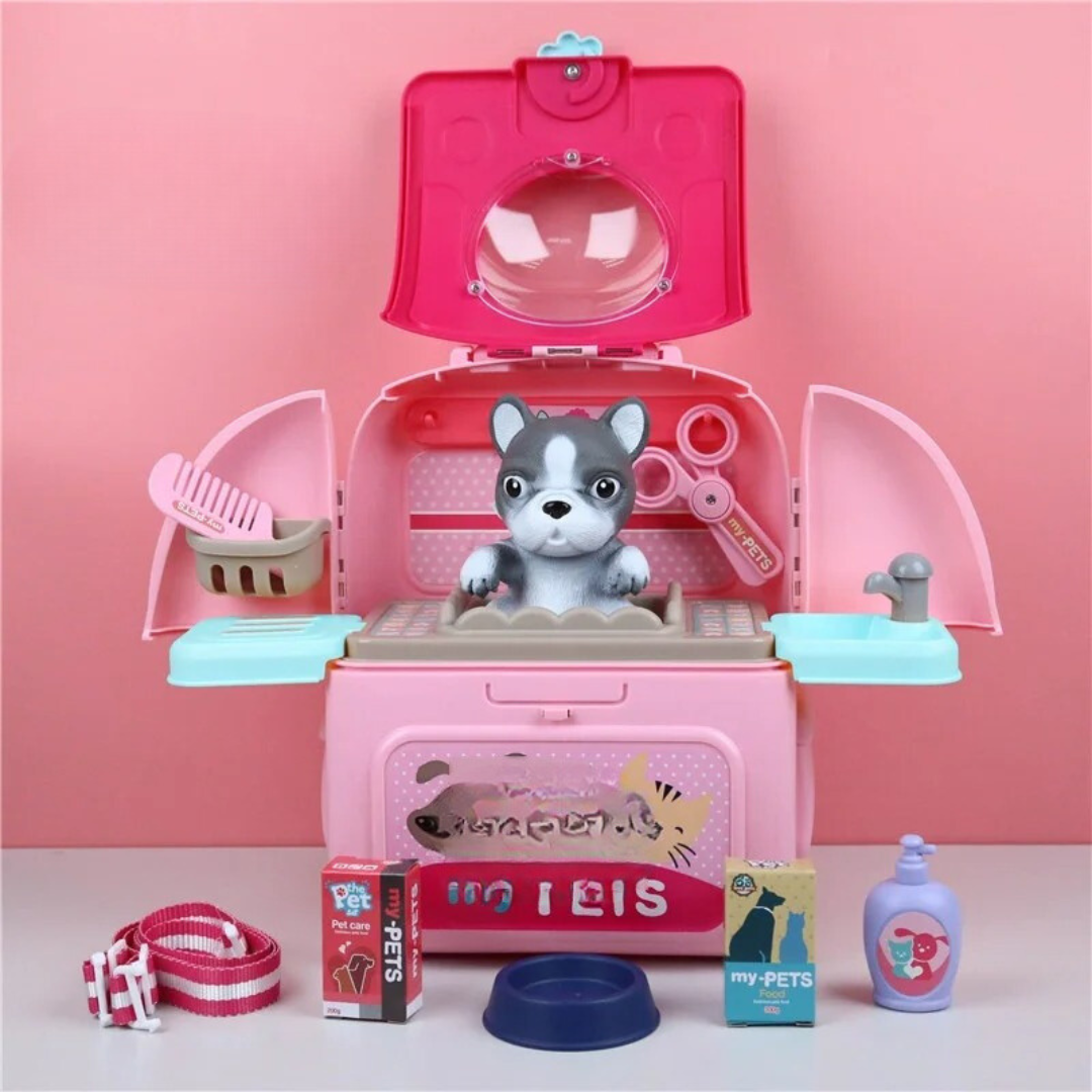 Pet Paradise - Portable Pet Grooming Set - For Children - Play and Learn