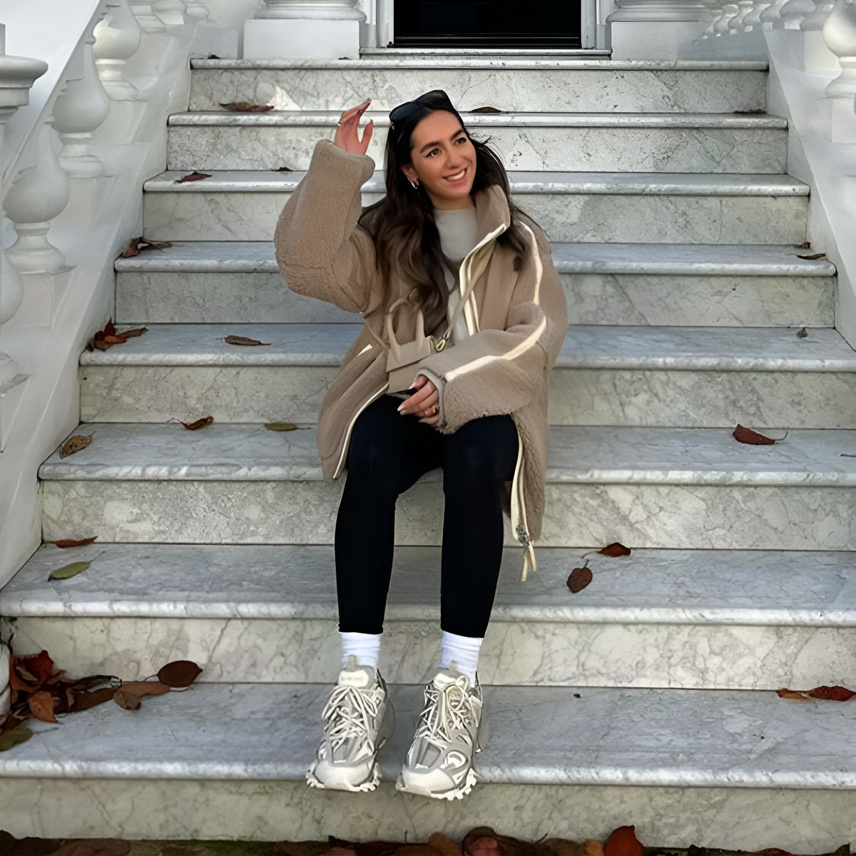 Cappotto in teddy comodo di Emma - Per giornate calde ed eleganti