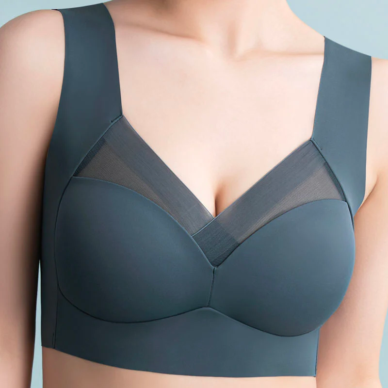 Reggiseno contenitivo da donna con spalline larghe e sostegno elevato